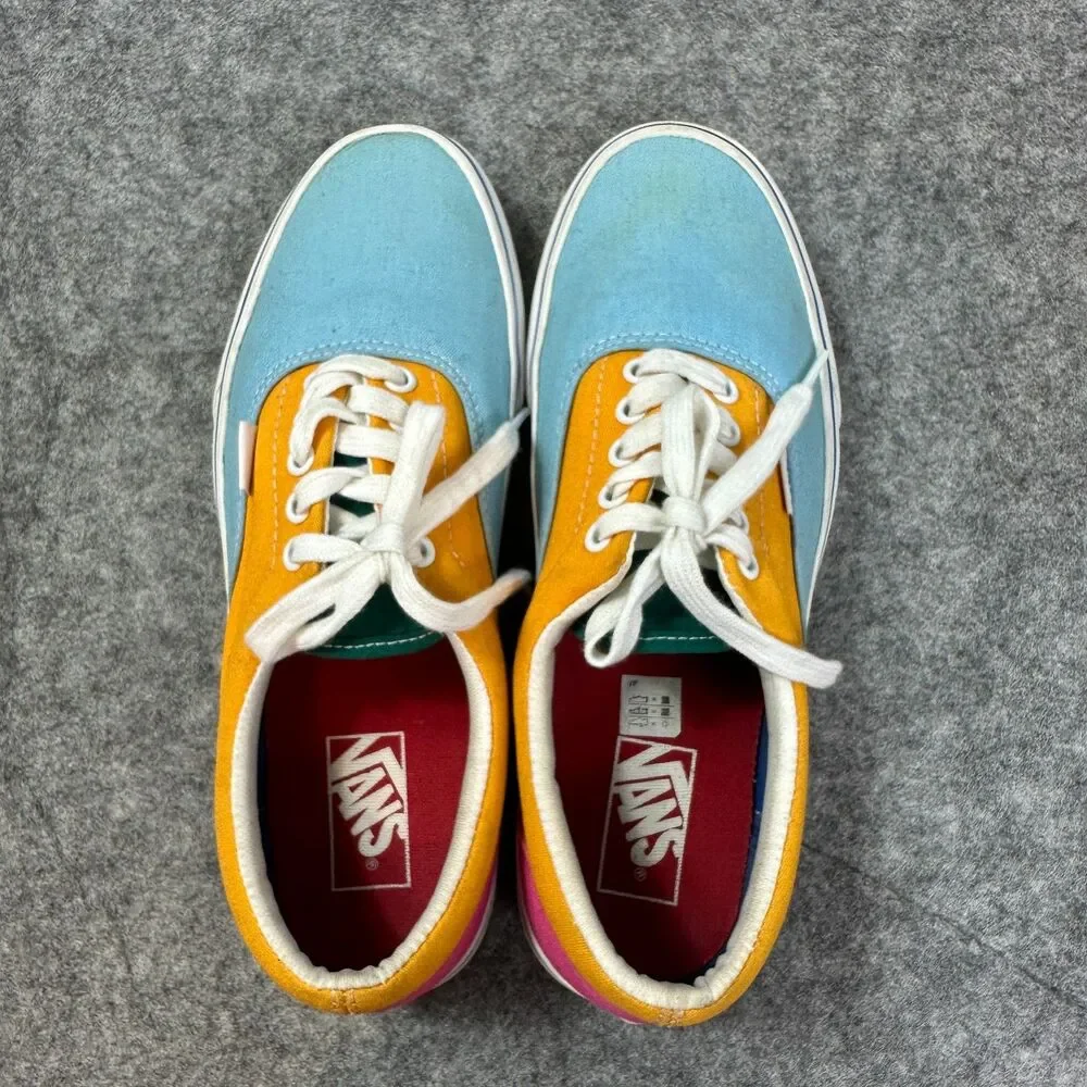 Vans Era Colorblock Multi Color Canvas Shoes Mens 9 Womens 10.5 Skate Sneakers